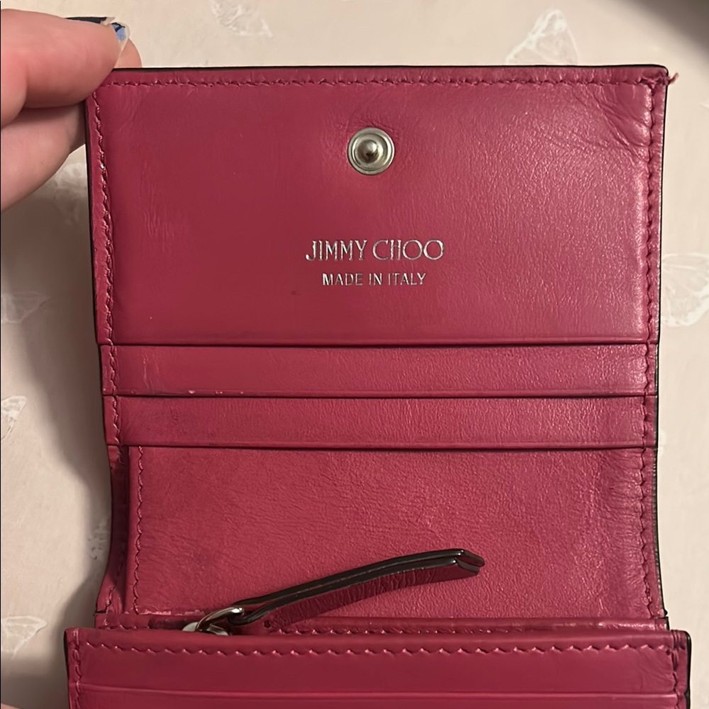 Jimmy Choo Pink Leather Wallet - Picture 5 of 11